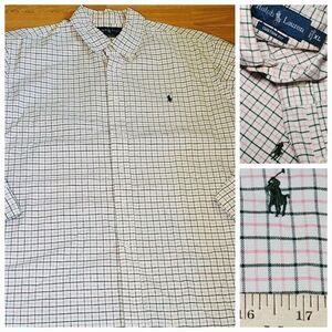 copy Ralph‎ Lauren Shirt Size Xl Custom Fit Green Logo Long Sleeve dual stripped